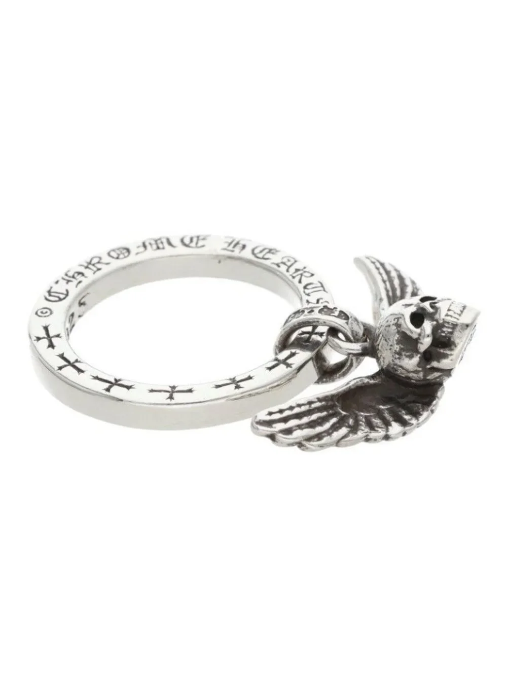 Chrome Hearts Ntfl Wfoti Mahalia Motif Silver Ring